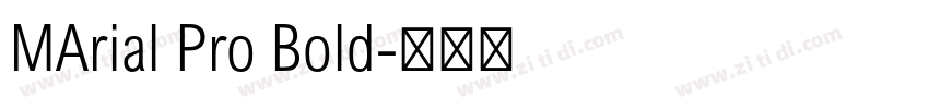 MArial Pro Bold字体转换